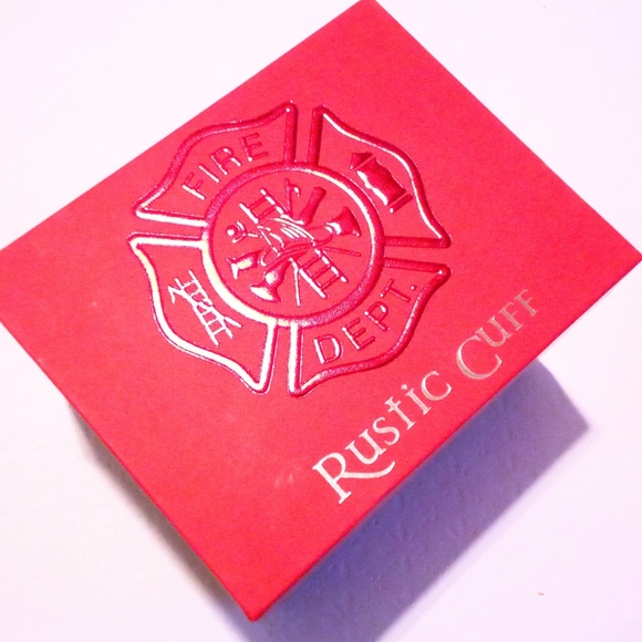 Rustic Cuff Oklahoma Fire Department Bracelet Set NIB - Picture 3 of 3